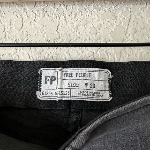 FREE PEOPLE Penny Pull On Flare Jeans in Washed Black - Picture 9 of 13